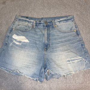 American Eagle Outfitters ripped jean shorts